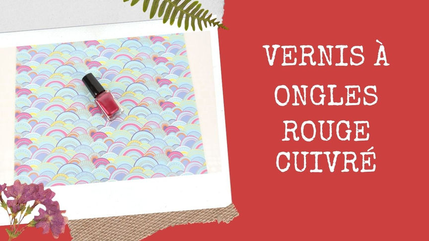 Vernis à ongles rouge cuivré